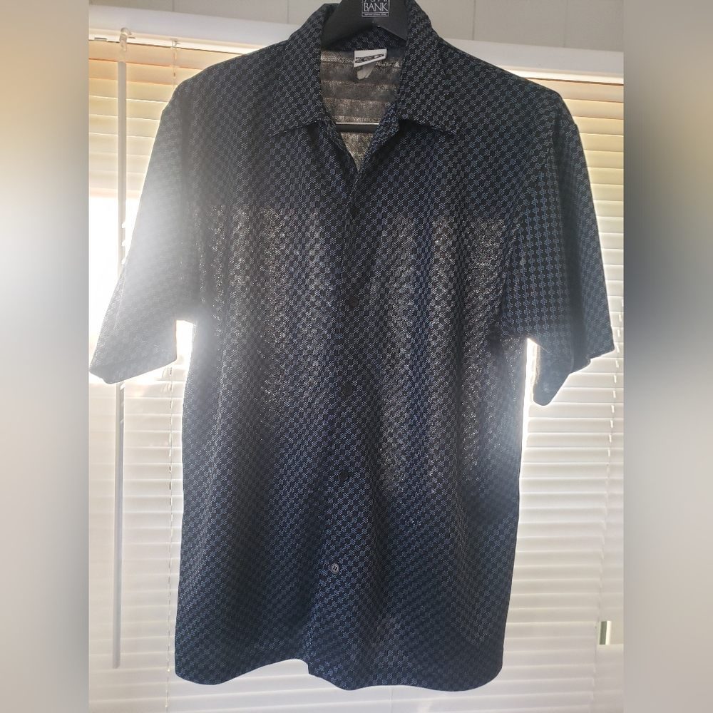 Vintage Y2k Street Culture mens button down s/s bowling shirt